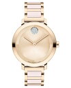 モバド 【送料無料】 モバド レディース 腕時計 アクセサリー Women's Swiss Bold Evolution 2.0 Blush Ceramic & Carnation Ion Plated Steel Bracelet Watch 34mm Two-tone