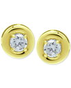 【送料無料】 ジャーニ ベルニーニ レディース ピアス・イヤリング アクセサリー Cubic Zirconia Framed Stud Earrings Gold Over Silver