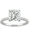 【送料無料】 チャールズ アンド コルバード レディース リング アクセサリー Moissanite Engagement Ring (2-5/8 ct. t.w. DEW) in 14k White Gold White Gold(4)