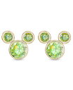 【送料無料】 ディズニー レディース ピアス・イヤリング アクセサリー Children's Cubic Zirconia Birthstone Mickey Mouse Stud Earrings in 14k Gold August