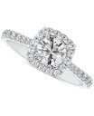 【送料無料】 フォーエバーマーク レディース リング アクセサリー Diamond Halo Diamond Engagement Ring with Pav&...