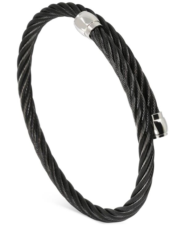 【送料無料】 シャリオール レディース ブレスレット・バングル・アンクレット アクセサリー Cable Bypass Bracelet in Stainless Steel & Black PVD Stainless Steel Black