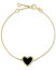 ̵ ե ǥ ֥쥹åȡХ󥰥롦󥯥å ꡼ EFFY® Onyx & Diamond (1/10 ct. t.w.) Heart Halo Bracelet in 14k Gold 14K Gold