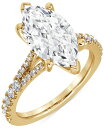 【送料無料】 バッジェリーミシュカ レディース リング アクセサリー Certified Lab Grown Marquise Diamond Split Shank Engagement Ring (3-1/3 ct. t.w.) in 14k Gold Yellow Gold(4)