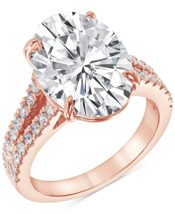 ̵ Хå꡼ߥ奫 ǥ  ꡼ Certified Lab Grown Diamond Oval Solitaire Plus Engagement Ring (7-1/2 ct. t.w.) in 14k Gold Rose Gold