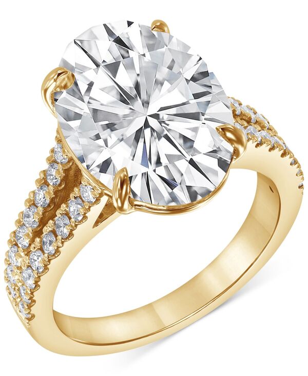 ̵ Хå꡼ߥ奫 ǥ  ꡼ Certified Lab Grown Diamond Oval Solitaire Plus Engagement Ring (7-1/2 ct. t.w.) in 14k Gold Yellow Gold