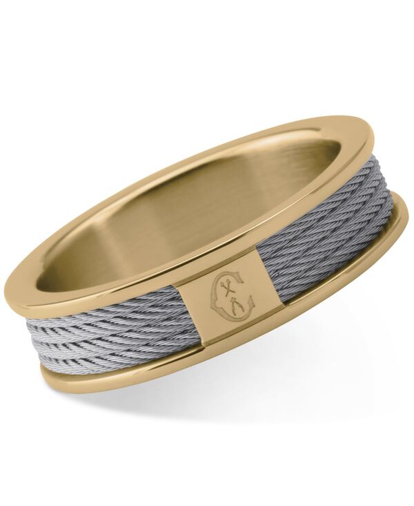 yz VI[ fB[X O ANZT[ Women's Forever Two-Tone PVD Stainless Steel Cable Ring Two-Tone