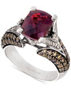 【送料無料】 ル ヴァン レディース リング アクセサリー Raspberry Rhodolite® Garnet (3 ct. t.w.) Choco...