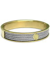 シャリオール レディース ブレスレット・バングル・アンクレット アクセサリー Cable Two-Tone Bangle Bracelet in Stainless Steel & Gold-Tone PVD Stainless Steel Stainless Yellow Gold