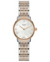 yz h fB[X rv ANZT[ Women's Swiss Centrix Diamond-Accent Two-Tone PVD Stainless Steel Bracelet Watch 27mm Silver/rosegold