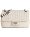 yz J[ K[tFh fB[X V_[obO obO Leather Shoulder Bag White W/ Silver