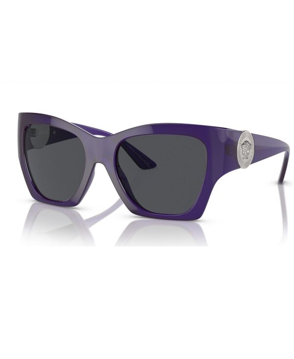 【送料無料】 ヴェルサーチ レディース サングラス・アイウェア アクセサリー Women's Sunglasses VE4452 Transparent Purple