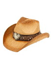 【送料無料】 エポックハットカンパニー レディース 帽子 アクセサリー Cowboy Hat with Trim Band and Studs Natural