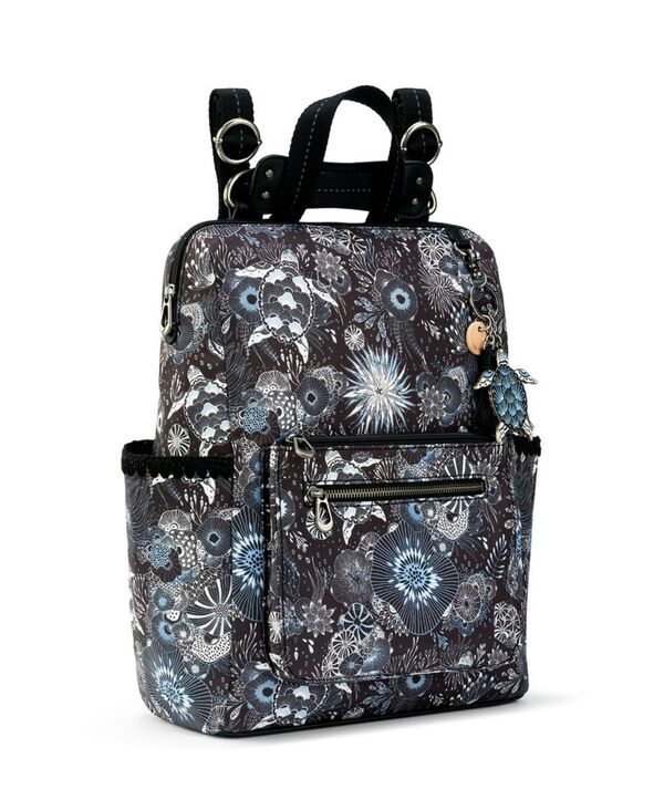 【送料無料】 サックルーツ レディース バックパック・リュックサック バッグ Recycled Loyola Convertible Backpack Midnight Seascape 3