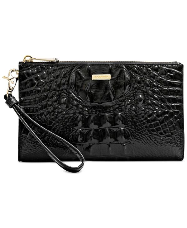 ブランミン レディース バッグ クラッチバッグ レザー Brahmin Daisy Leather Melbourne Wristlet Blac..