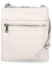 yz W[j xj[j fB[X V_[obO obO Triple-Zip Pebble Leather Dasher Crossbody White/Silver