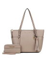 【送料無料】 MKFコレクション レディース トートバッグ バッグ Gloria Women's Tote with wallet Bag by Mia K Taupe