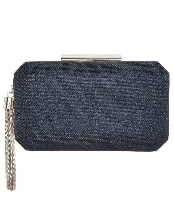  ニナ レディース ハンドバッグ バッグ Women's Geometric Minaudiere Bag with Tassle Navy