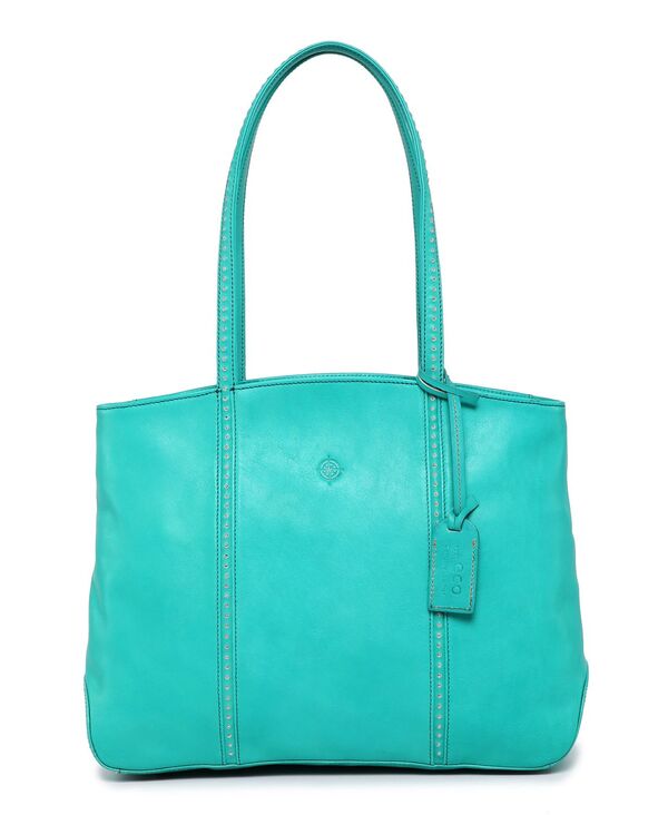 楽天ReVida 楽天市場店【送料無料】 オールドトレンド レディース トートバッグ バッグ Women's Genuine Leather Dancing Bamboo Tote Bag Aqua