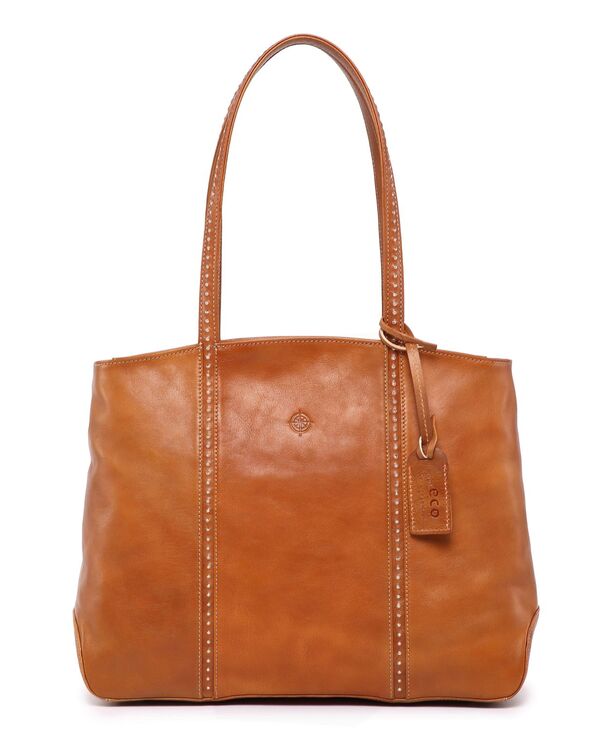 楽天ReVida 楽天市場店【送料無料】 オールドトレンド レディース トートバッグ バッグ Women's Genuine Leather Dancing Bamboo Tote Bag Chestnut