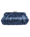 【送料無料】 ニナ レディース クラッチバッグ バッグ Women's Classic Satin Clutch Navy