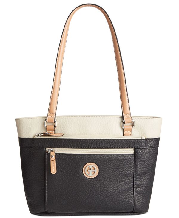 ̵ 㡼 ٥ˡ ǥ ȡȥХå Хå Colorblock Pebble Tote Black/Ivory/Silver