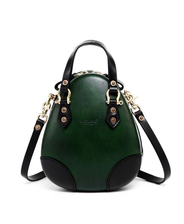 楽天ReVida 楽天市場店【送料無料】 オールドトレンド レディース ハンドバッグ バッグ Women's Genuine Leather Fairy Lantern Mini Satchel Green