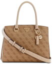  ゲス レディース ハンドバッグ バッグ Noelle Girlfriend Medium 4G Basique Monogram Satchel Latte Logo