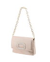 yz ji fB[X V_[obO obO Shoulder Bag with Crystal Ornament And Strap Taupe