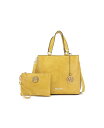 yz MKFRNV fB[X g[gobO obO Beryl Women's Tote Bag with Wristlet Pouch by Mia K Yellow