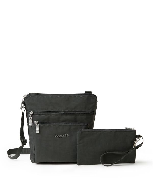 【送料無料】 バッガリーニ レディース ショルダーバッグ バッグ Women's Pocket Crossbody Charcoal