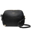 yz h[ h fB[X V_[obO obO Women's Dukes Place Medium Leather Ziptop Crossbody Bag Black/Gold