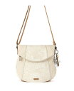 yz TbN[c fB[X V_[obO obO Women's Foldover Crossbody Bag White Flower Blossom