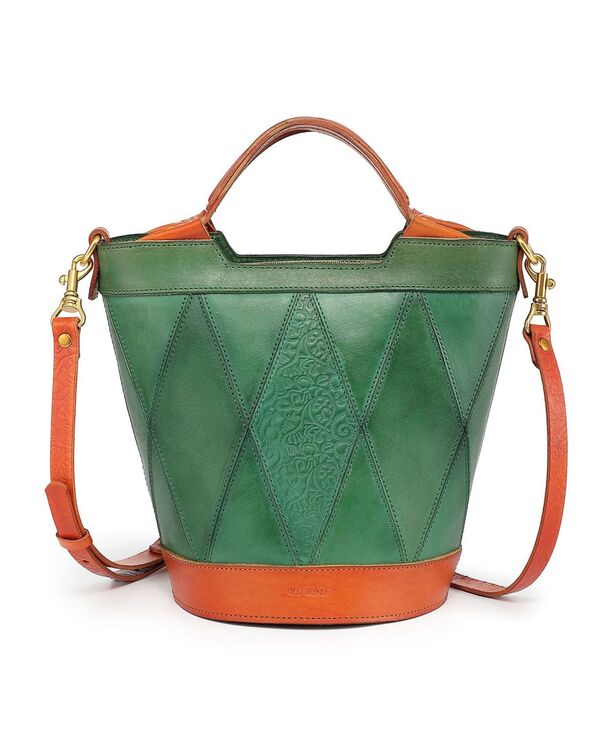 【送料無料】 オールドトレンド レディース トートバッグ バッグ Women 039 s Genuine Leather Primrose Mini Tote Bag Green