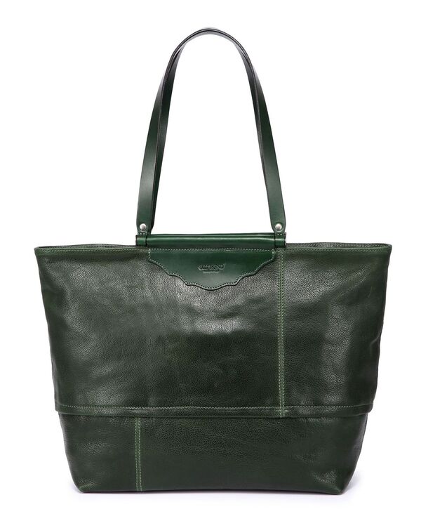 楽天ReVida 楽天市場店【送料無料】 オールドトレンド レディース トートバッグ バッグ Women's Genuine Leather Holly Leaf Tote Bag Kale