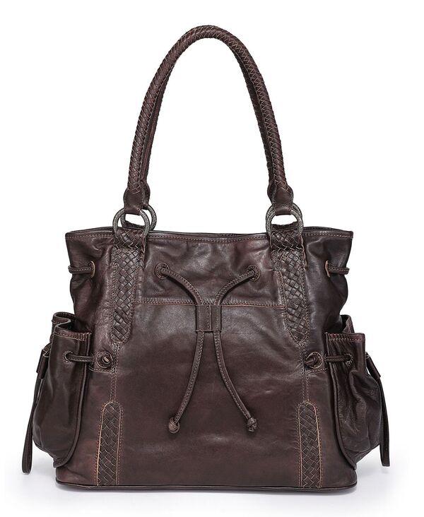 楽天ReVida 楽天市場店【送料無料】 オールドトレンド レディース トートバッグ バッグ Women's Genuine Leather Brassia Tote Bag Brown