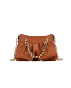 yz MKFRNV fB[X V_[obO obO Marvila Minimalist Chain Ruched Shoulder Bag by Mia K Cognac