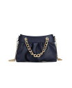 yz MKFRNV fB[X V_[obO obO Marvila Minimalist Chain Ruched Shoulder Bag by Mia K Navy blue