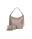 yz MKFRNV fB[X z ANZT[ Ophelia Women's Hobo Bag with Wallet by Mia K Taupe