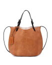 yz I[hgh fB[X g[gobO obO Women's Genuine Leather Dip Dye Tote Chestnut