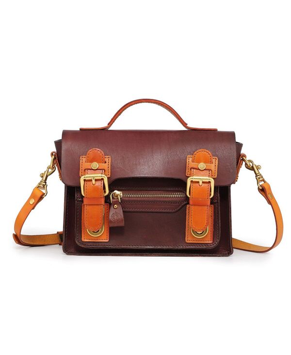 楽天ReVida 楽天市場店【送料無料】 オールドトレンド レディース ハンドバッグ バッグ Women's Genuine Leather Aster Mini Satchel Brown