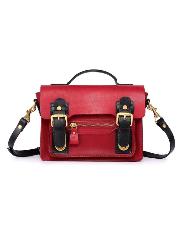 楽天ReVida 楽天市場店【送料無料】 オールドトレンド レディース ハンドバッグ バッグ Women's Genuine Leather Aster Mini Satchel Red