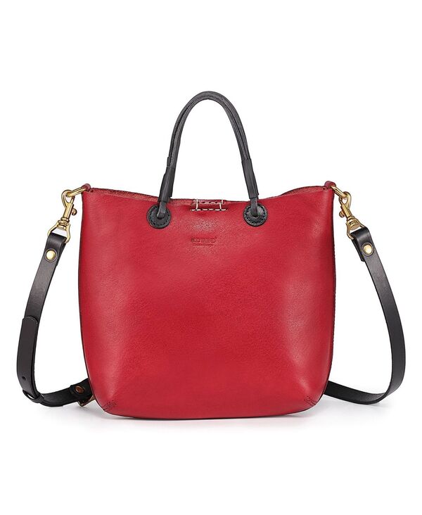 【送料無料】 オールドトレンド レディース トートバッグ バッグ Women 039 s Genuine Leather Outwest Mini Tote Bag Red