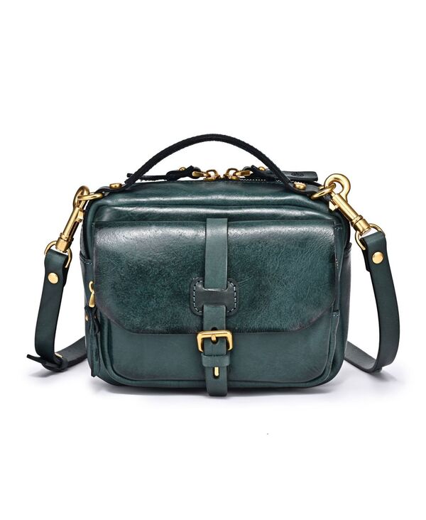 楽天ReVida 楽天市場店【送料無料】 オールドトレンド レディース ショルダーバッグ バッグ Women's Genuine Leather Focus Cross body Bag Turquoise