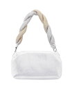 yz ji fB[X V_[obO obO Ombre Twisted Crystal Mesh Strap Shoulder Bag Silver