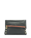 yz n~bg fB[X V_[obO obO VIP Large Leather Crossbody Black Brushed Gold Red Zip