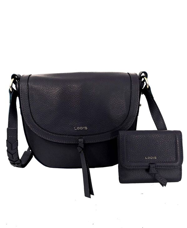 【送料無料】 ロディス レディース 財布 アクセサリー Women 039 s Ellia Leather Crossbody Bag with Matching Wallet Set 2 Pieces Black