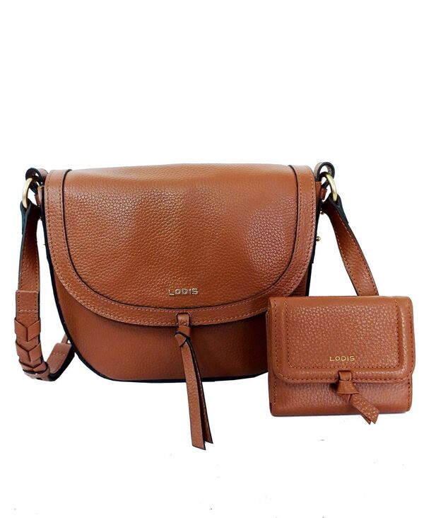 【送料無料】 ロディス レディース 財布 アクセサリー Women 039 s Ellia Leather Crossbody Bag with Matching Wallet Set 2 Pieces Chestnut