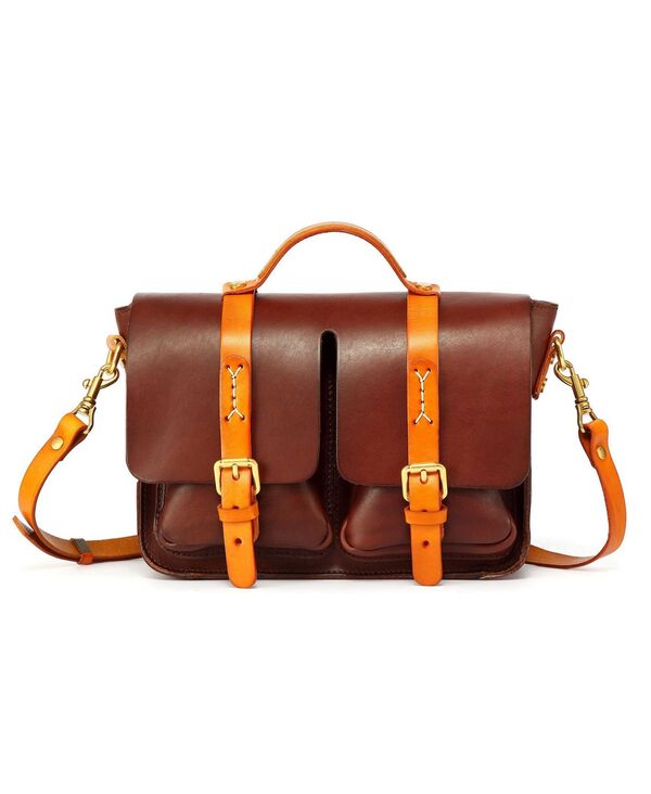 楽天ReVida 楽天市場店【送料無料】 オールドトレンド レディース ハンドバッグ バッグ Women's Genuine Leather Speedwell Satchel Brown