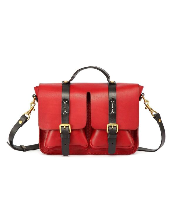 【送料無料】 オールドトレンド レディース ハンドバッグ バッグ Women 039 s Genuine Leather Speedwell Satchel Red